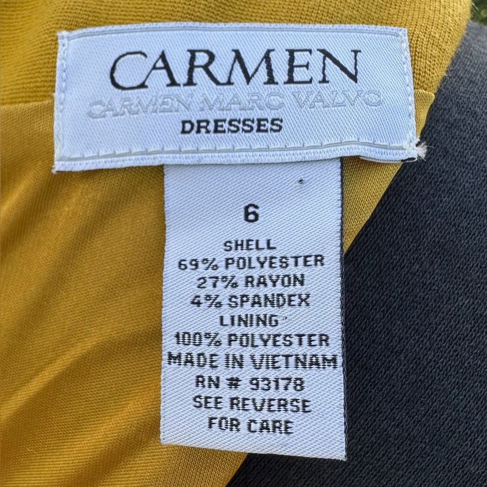 Carmen Marc Valvo sleeveless sheath dress - size 6 - Picture 2 of 4